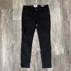 FRAME Denim Le Skinny de Jeanne Black Jeans 28